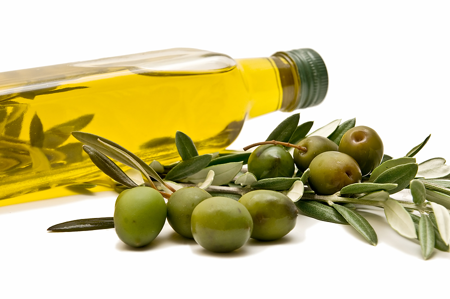 olive oil with olives