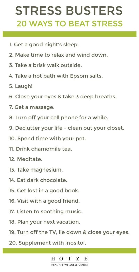 20 Stress Busters